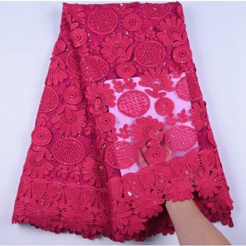 Latest Milk Silk Lace Fabric 2019 High Quality French 3D Decals Milk Silk Lace Fabric With Stones For Nigerian Wedding Sew F1641