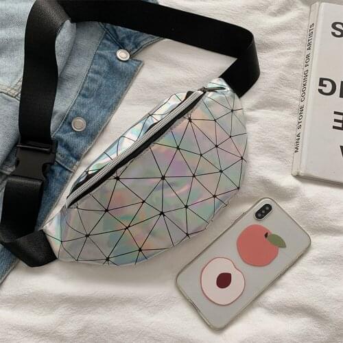 Newest Hot Women Reversible Sequins Glitter Waist Bag Fanny Pack Pouch Hip Purse Satchel Laser Bag Girls Chest Waist Packs