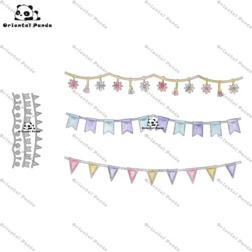 New Dies 2020 Blessing flag Metal Cutting Dies diy Dies photo album cutting dies Scrapbooking Stencil Die Cuts stamps and dies