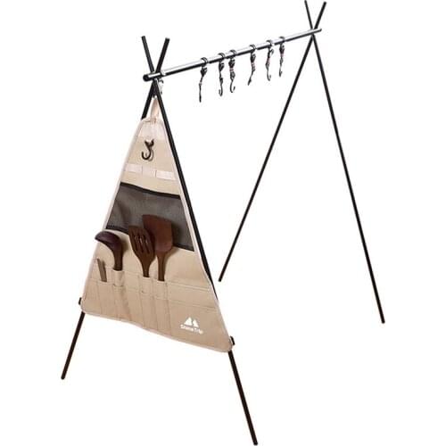 Camping shelf, Retractable multi-functional triangle Hook frame, Folding shelf