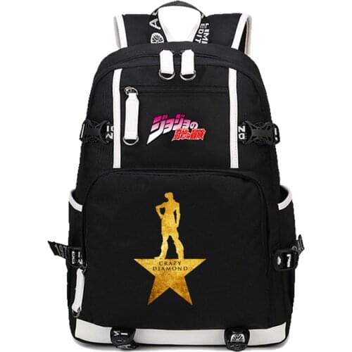 2020 New JoJos Bizarre Adventure Laptop Backpack 17 " College Students Bag Bookbag Travelbag Cosplay JOJO Cartoon School bags