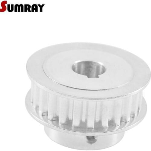 SUMRAY XL 25T Keyway Timing Pulley 8/10/12/14/20mm bore keyway diameter 3/4/5/6mm 11mm width Tooth Belt Pulley for Laser Machine