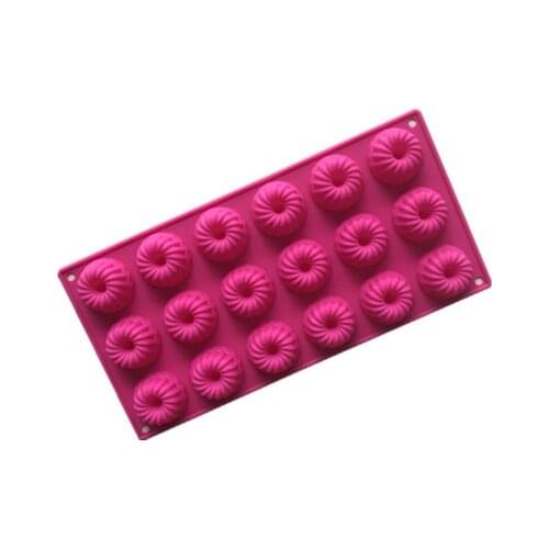 DIY Silicone Cake Molds 18 Cavity Silicone Donut Mold Biscuits Chocolate Mold Home Baking Dessert Mold Of Cake H530