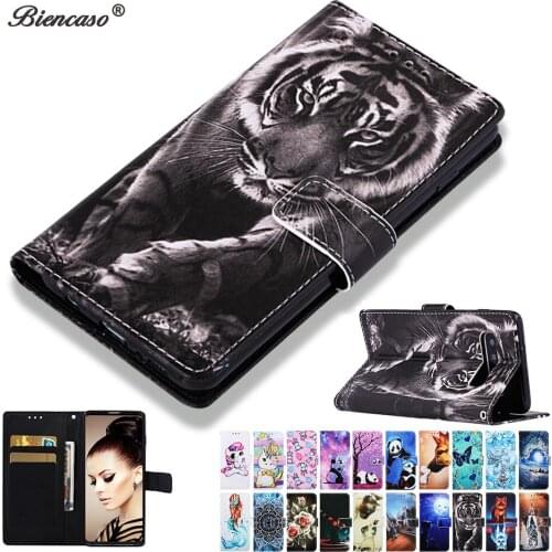 Cute Tiger Panda Pattern Wallet Flip Cases For Samsung Galaxy M40 A60 A80 A90 A20S A10S S10E S10 Plus S9 S8 Cover Fundas S10