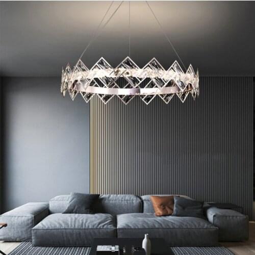 Nordic Modern K9 Crystal Chandelier LED Crystal Ceiling Lamp for Bedroom Living Room Dining Kitchen Lighting Fixture Chandelier