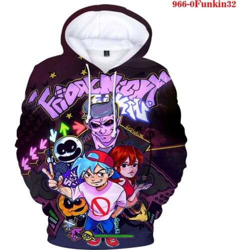 Friday Night Funkin New Hoodies Funny Men Hip Hop Casual Street Fashion Trend Hoodies Plus Size Adult Children Can Wear Hoodies