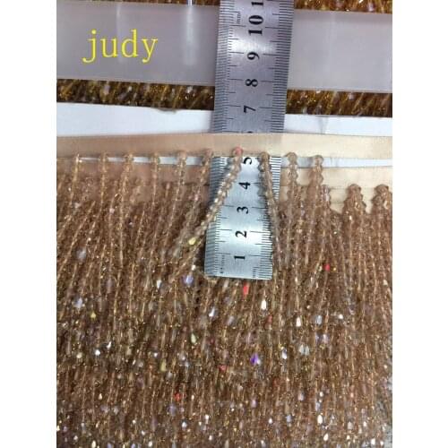 Stock 10 yards/bag 5cm 2 color imitation diamond tassel ribbon for dress fashion wedding decoration Ym351