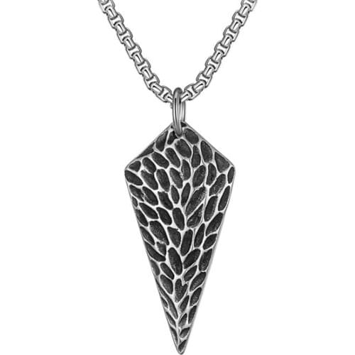 Stainless Steel Punk Rock Cross Vintage Pendant Necklace Jewelry Gift For Women Men with Chain