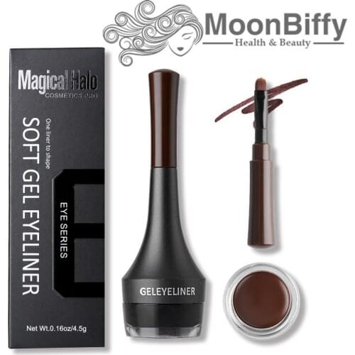 MOONBIFFY Makeup Waterproof Lock Color Cream Eyebrow Gel Pencil 2 Colors Eyebrow
