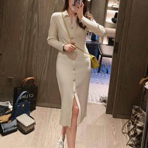 Модные вязаные платья YGhan China At AliExpress