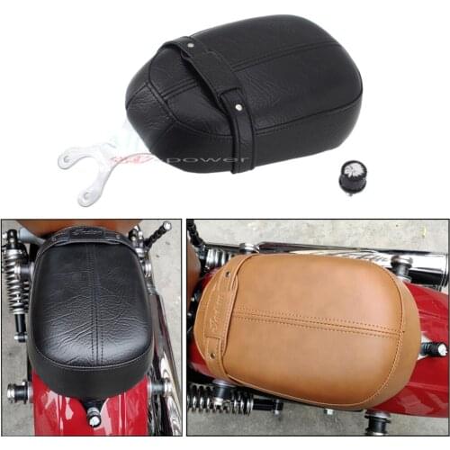 Motorcycle Rear Leather Passenger Pillion Seat For Indian Scout 2015-2018 Indian Scout Sixty 2016-2018