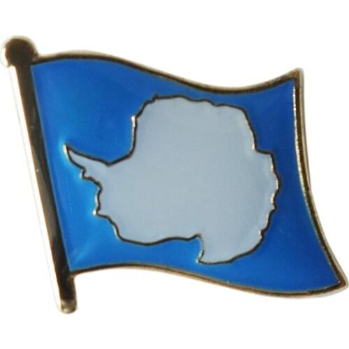 Antarctica Country flag Lapel Pin Badge Enamel Pin badge brooch Jeans shirt bags Cool Jewelry Gift for girl n boys (350pcs/lot)