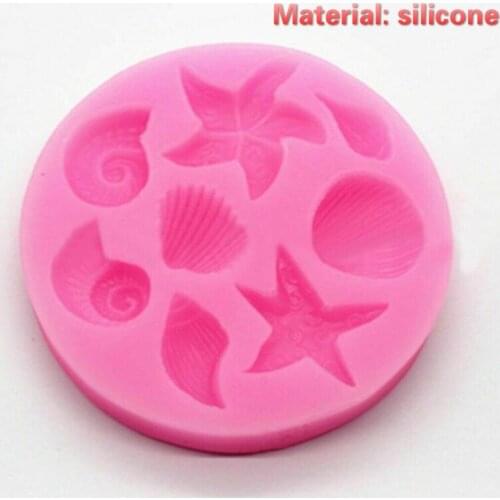 3D Seashells Shell Silicone Mold Fondant Marzipan Cake Topper Cake Mold