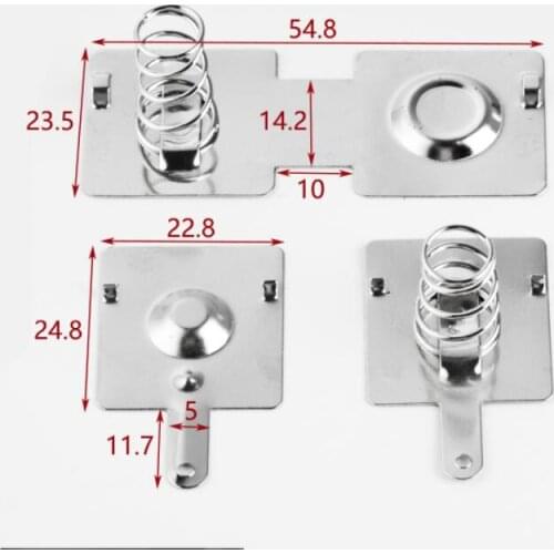50sets Battery piece No. 1 Battery shrapnel 24*23MM 1# Positive and negative piece general purpose Lamp spring contact piece