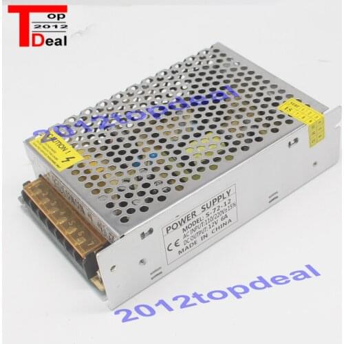 AC 110V-220V TO DC 12V 6A 72W Switch Power Supply Driver Adapter LED Strip Light