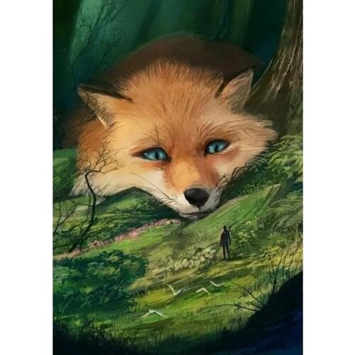 5D Full Drill DIY Diamond Painting Cartoon Fox Villain Forest Embroidery Cross Stitch For Home Decor Handmade Craft JX482