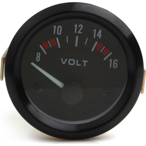 Car Tools Universal Voltmeter Gauge Meter 8-16V Racing Car 2inch volt Gauge Volts Meter 52mm Gauge Instrument