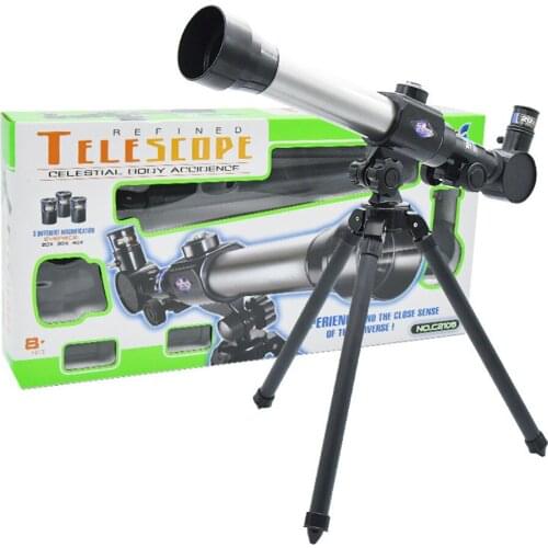 Children Telescope Portable 20X/ 30X/ 40X Telescope With Tripod Education Toy For Kids Adults Beginners Explore Space Moon Star