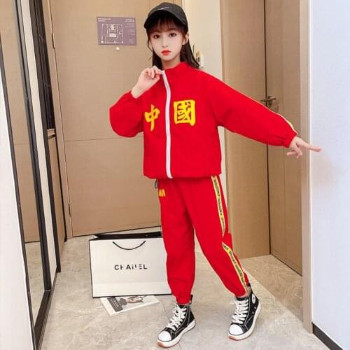 Spring Autumn Clothing Set Girls Clothes Jacket Zipper Kids Coat Pants Kids Tracksuit For Girls Clothing Sets Sport Suit 8 9 10Y
