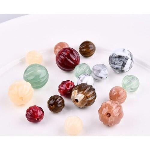 Diy jewelry accessory 100pcs/lot color cartoon Lanterns round shape resin beads charms fit earring/bracelet/necklace pendants