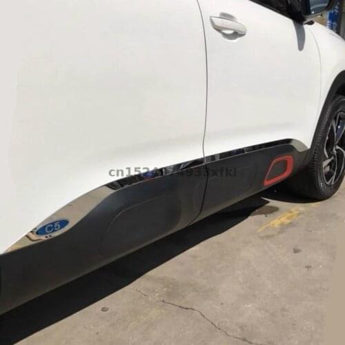 For Citroen C5 Aircross 2008-2021 Door panel trim, stainless steel body anti-collision decorative bright strip Car styling