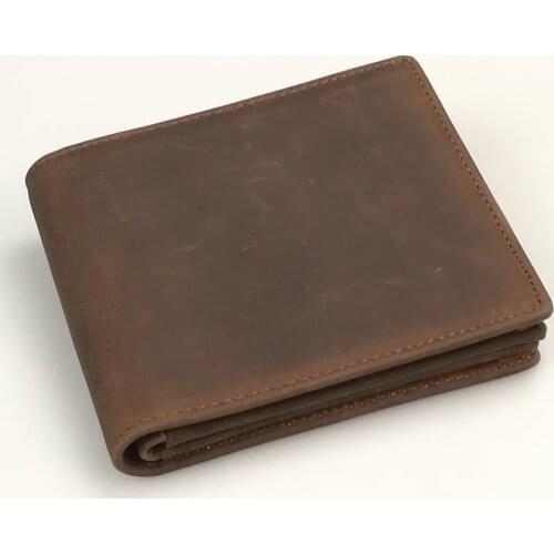 Men Wallet Money Bag Male Bifold Genuine Cow Leather Coin Card Pocket New Arrival Style Hot Sale Leisure Compact Fancy Stylish