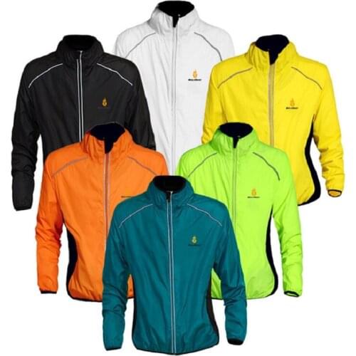 Cycling Windbreaker Biker Tracksuit Outdoor Sports Long-sleeved Skin Coat Mountain Biker Suit Reflective Clothing Cycling