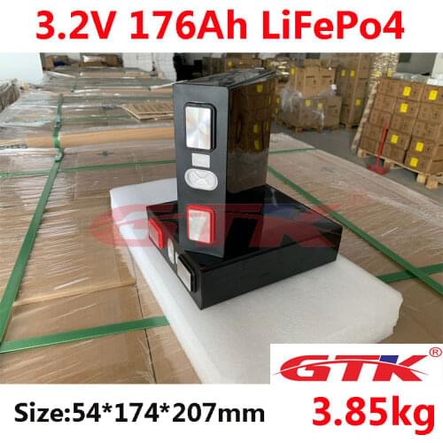 GTK Grade A 2020 NEW 3.2V 176Ah 175Ah Lithium Iron Phosphate Cell lifepo4 battery diy solar motor 24V 48V 176Ah 180Ah cells