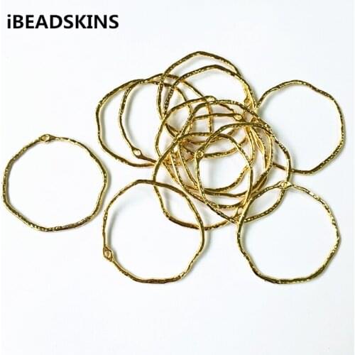 New arrival! 43x42mm 50pcs/lot gold color zinc alloy ring-shape connector for jewelry DIY ( as shown)