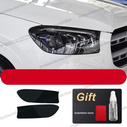 Lsrtw2017 TPU Transparent Black Headlight Film for Mercedes Benz GLA GLC GLE Gls G Class X156 X253 W166 W167 X166 X167 W463