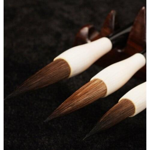 Chinese Calligraphy Pen 3pcs/set Mouse whisker Brush Pen Adult Chinese Painting Calligraphy Brushes with Gift Box Tinta China