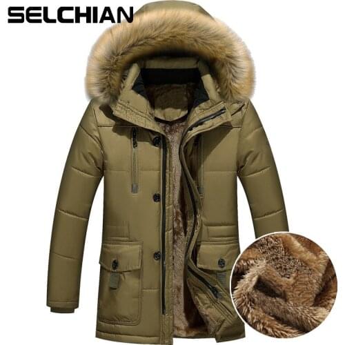 SELCHIAN Men's Long Parkas
