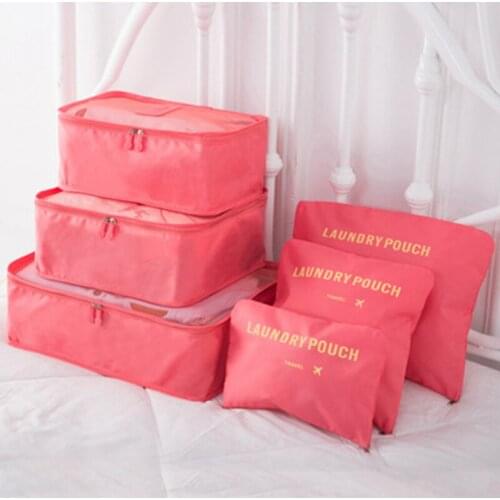 Travel Oxford Cloth Clothing Storage Bag Travel Custom Suit Underwear Finishing Six Piece Storage Bag