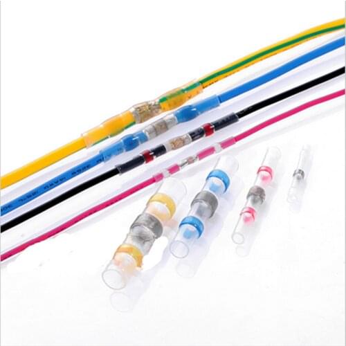 Lowest Price 10PCS Waterproof Solder Seal Heat Shrink Butt Wire Connectors Terminals Electrical Copper with a Soldering Sleeve