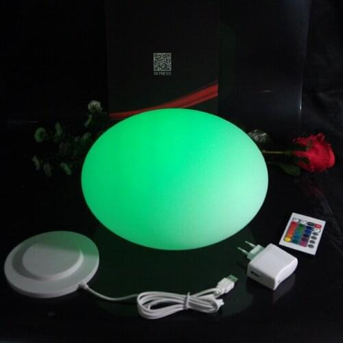 D20*H14cm Waterproof plastic colors changing led half round ball Floating Mirror Ball for Christmas Decoration Free Shipping 1pc