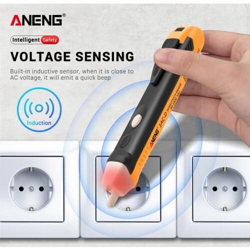 ANENG 1AC-D Non-contact Test Pen 90-1000V Induction Test Pencil (Yellow)