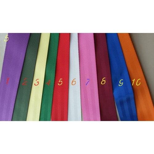 12 colors 15 meter Roll Seat Belt Webbing Safety Strap120 Colors 200 pins