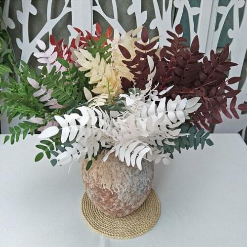 Locust Tree Leaves Simulation Plant DIY Wedding Party Hall Venue Decoration Artificial Plants Bunch For Home Decor Fake Flowers