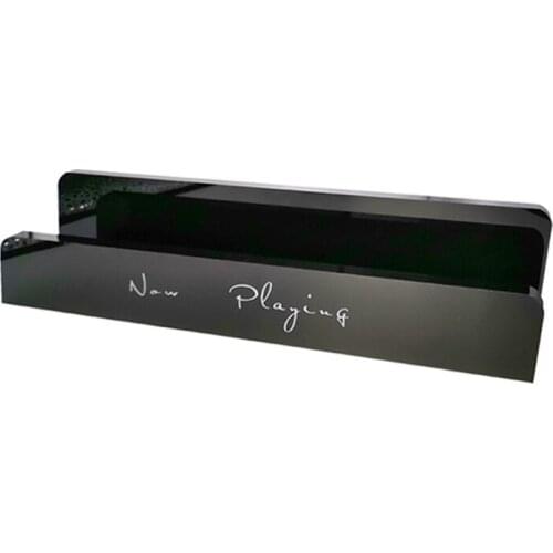 Acrylic Book Photo Display Rack Holder Wall Mount Shelf Bathroom Organizer Black Vinyl Record Storage