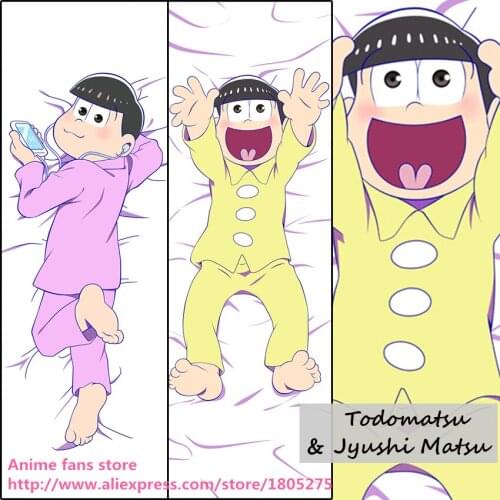 Anime Osomatsu-san Todomatsu & Jyushi Matsu Cute Japanese Pillowcase Pillow Case Cover decorative Hugging Body Bedding
