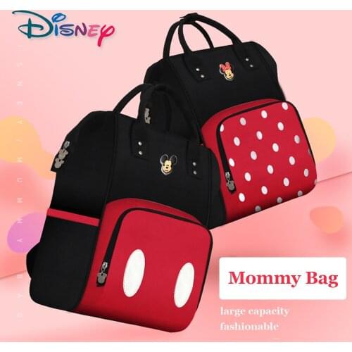 Disney Baby Diaper Bag Waterproof Maternity Nappy Diaper Stroller Bag Insulation Large Capacity Backpack Mommy Bag