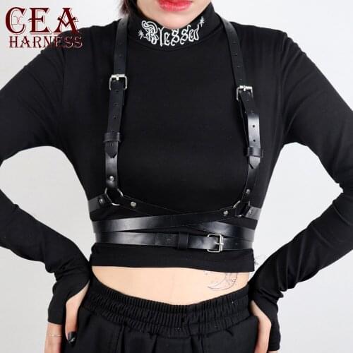 CEA.HARNESS Sexy Handmade Punk Rock Goth Bow Garter Belts Leg Ring With 4 Suspenders Straps And Detachable Leg Garters Harajuku