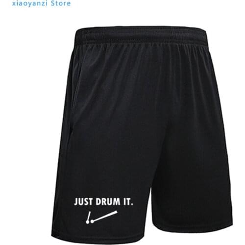 Cool Drums Drummer Rock Roll Sarcastic Funny running pants Graphic men sports shorts Novelty short pants