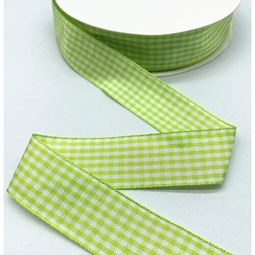 5Yards 10mm--25mm Plaid Cotton Ribbon Wedding Christmas Decoration DIY Sewing Fabric Handmade Bow Ribbon Flower Gift Packaging12