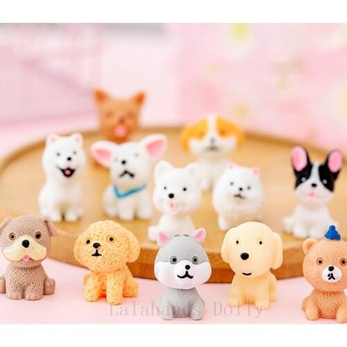 Dollhouse Cute Resin Mini Decorations for Dogs, Instagram Creative Trinkets, Car Trinkets, Doll House Tabletop Decorations