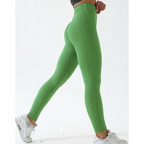 2021 Hot-Selling High Stretch Bubble Pants Slim-Fit Hip-Lifting Sports Running Fitness Yoga Seamless Leggings 3H