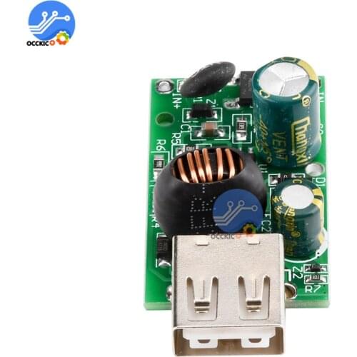 DIY kit DC to DC 5V2A USB mobile phone charging module for electric vehicles DC8-90V to 5V Lithium Battery step-down board