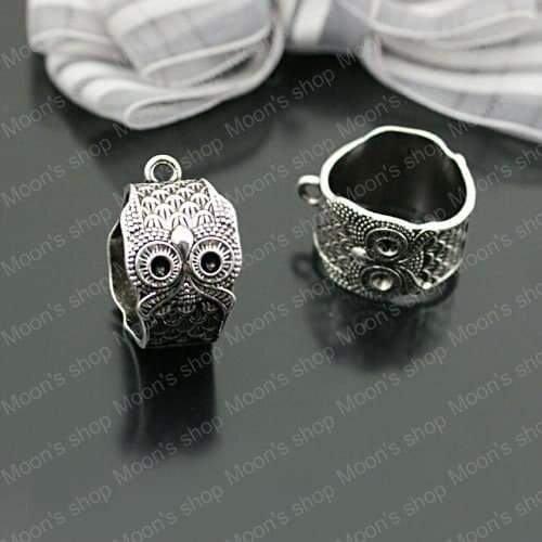 Wholesale 19.5mm USA Size 9.75 Antique Silver color Owl Alloy Finger Rings Accessories 10 pieces(JM3034)
