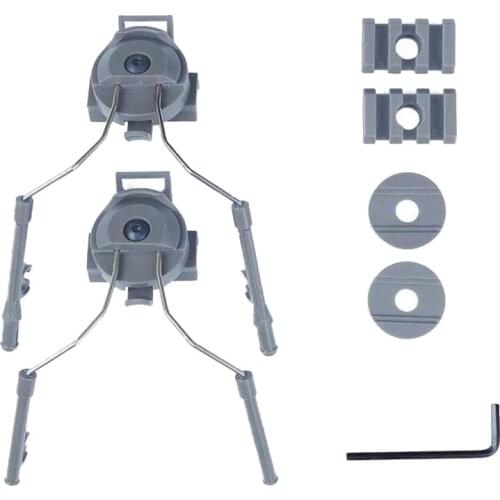 Helmet Rail Suspension Headset Support ARC Headphone Adapter Left and Right Side Attachments