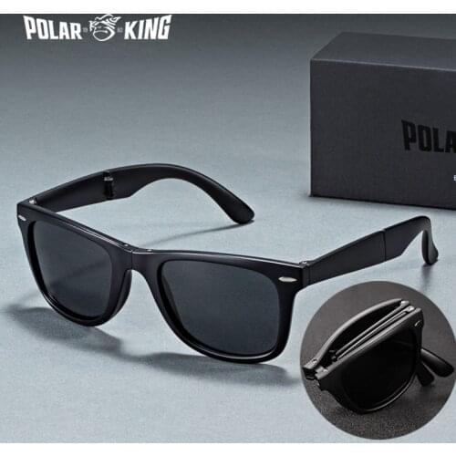 POLARKING Brand Designer Polarized Folding Men Sunglasses For Traveling Oculos de sol Mens Driving Sun Glasses Shades Eyewear